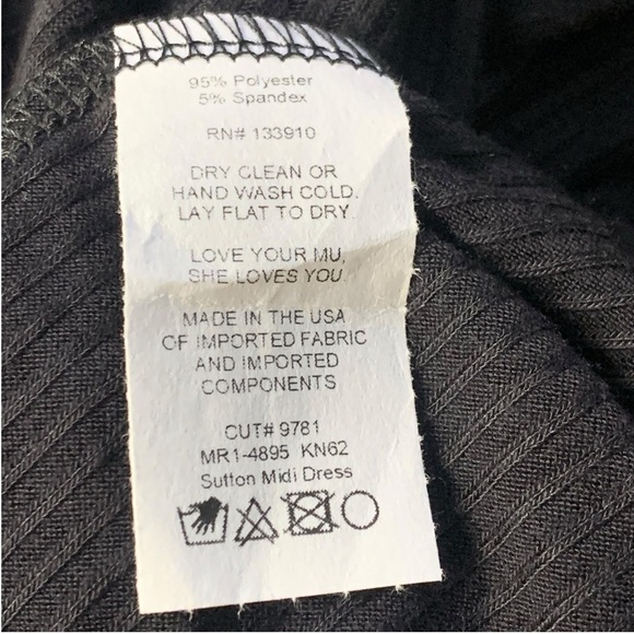 Show Me Your MuMu Black Sheath Maxi Dress - Size M - Picture 6 of 7